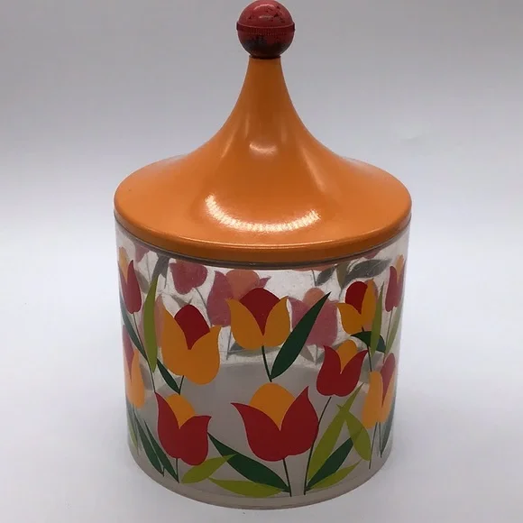 Vintage Acrylic MCM Canisters Set Of 4 - Picture 6 of 15